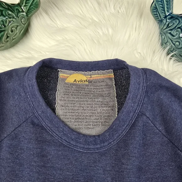 Aviator Nation Logo Crewneck Sweatshirt Small - Picture 8 of 11